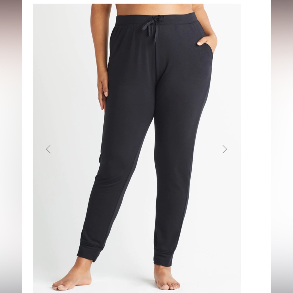 Yummie slim leg lounge jogger - baby french terry, black, xs